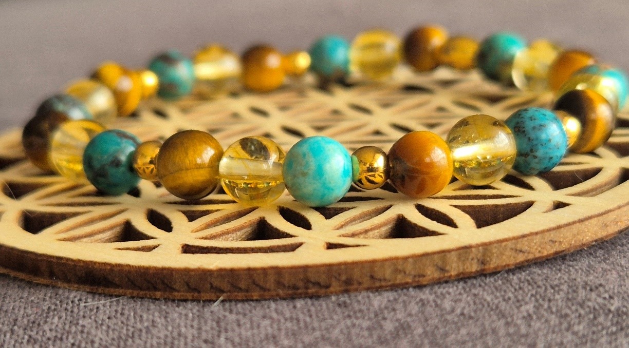 Bracelet énergétiques en pierres naturelles "Timidité"